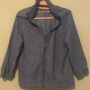 The North Face Blue Wind Breaker Zip Up Jacket
